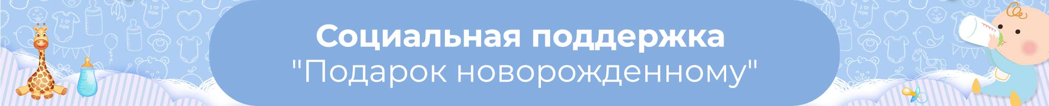 Социальная поддержка Подарок новорожденному